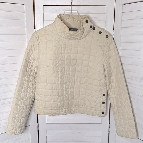 AETHER l Bardo Pullover Cream Quilt Water Resistant Lightweight Hiking Ski S - Picture 11 of 12